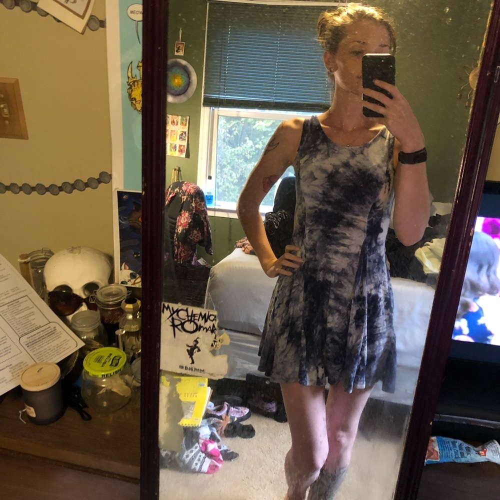 One ❤️ Clothing Blue & White Mini Dress